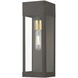 Barrett 1 Light 15 inch Bronze with Antique Brass Candle Outdoor Wall Lantern