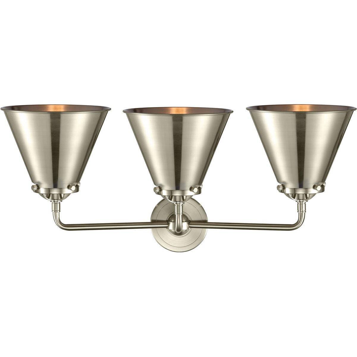 Nouveau Appalachian LED 26 inch Brushed Satin Nickel Bath Vanity Light Wall Light, Nouveau