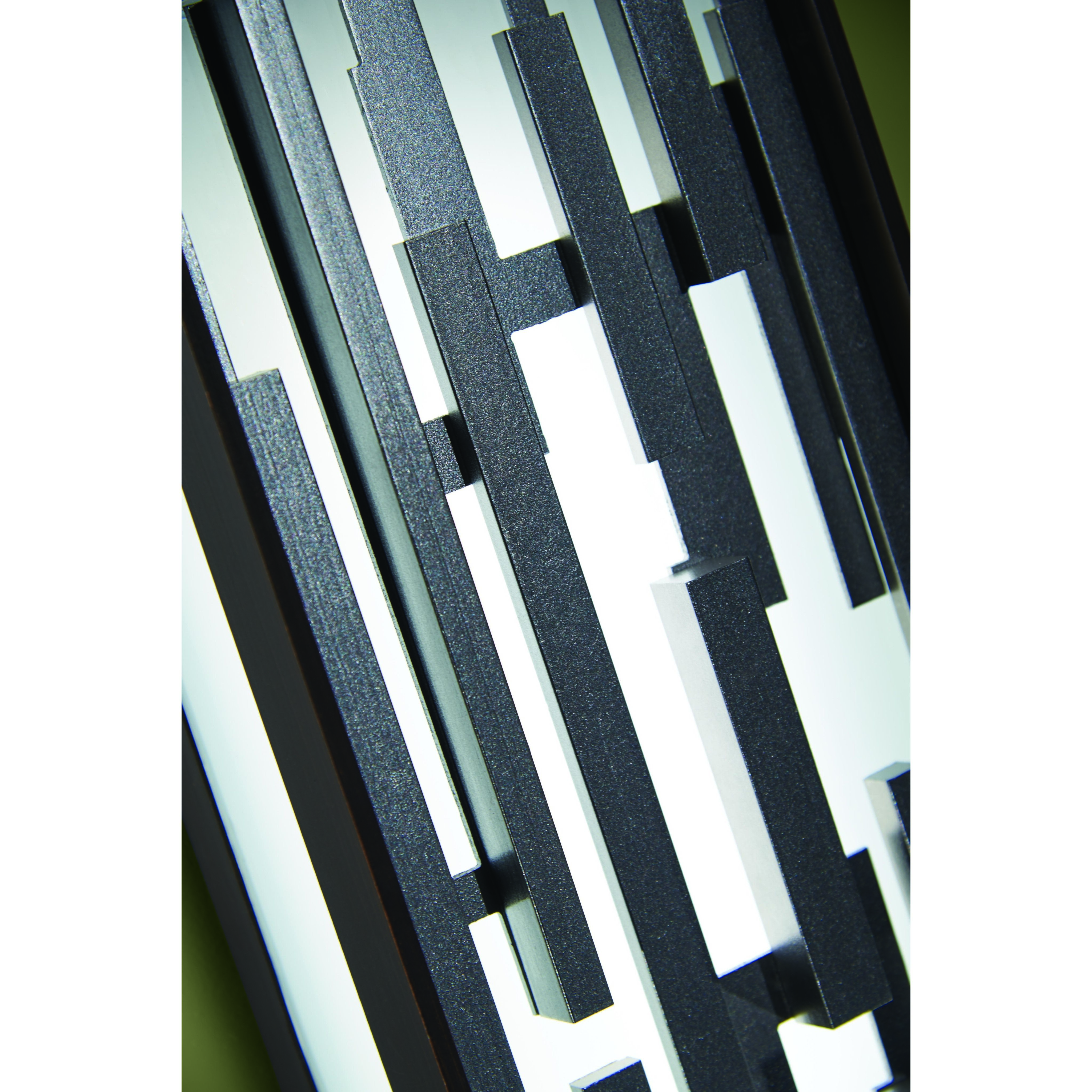 Bars LED 17 inch Bronze W/Silver Pocket Lantern, Outdoor