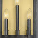 Manchester 3 Light 24 inch Black Outdoor Wall Lights