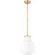 Newbury 1 Light 10 inch Modern Gold Pendant Ceiling Light