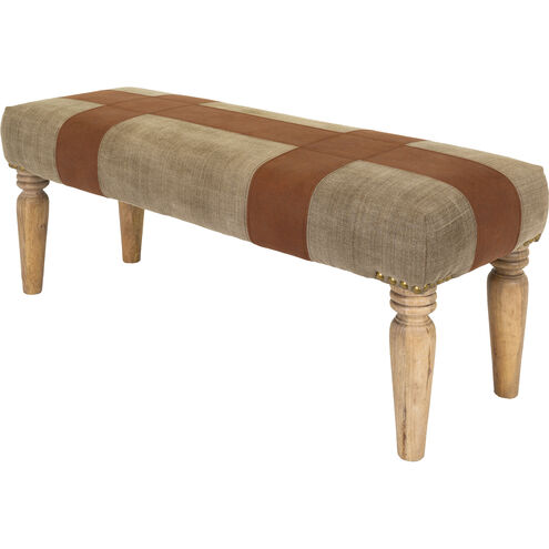 Sacsha Grey Upholstered Bench