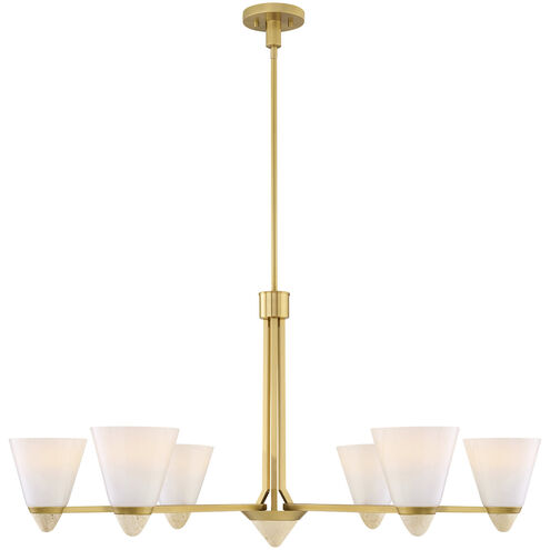 Kohlman 6 Light 40 inch Warm Brass Chandelier Ceiling Light