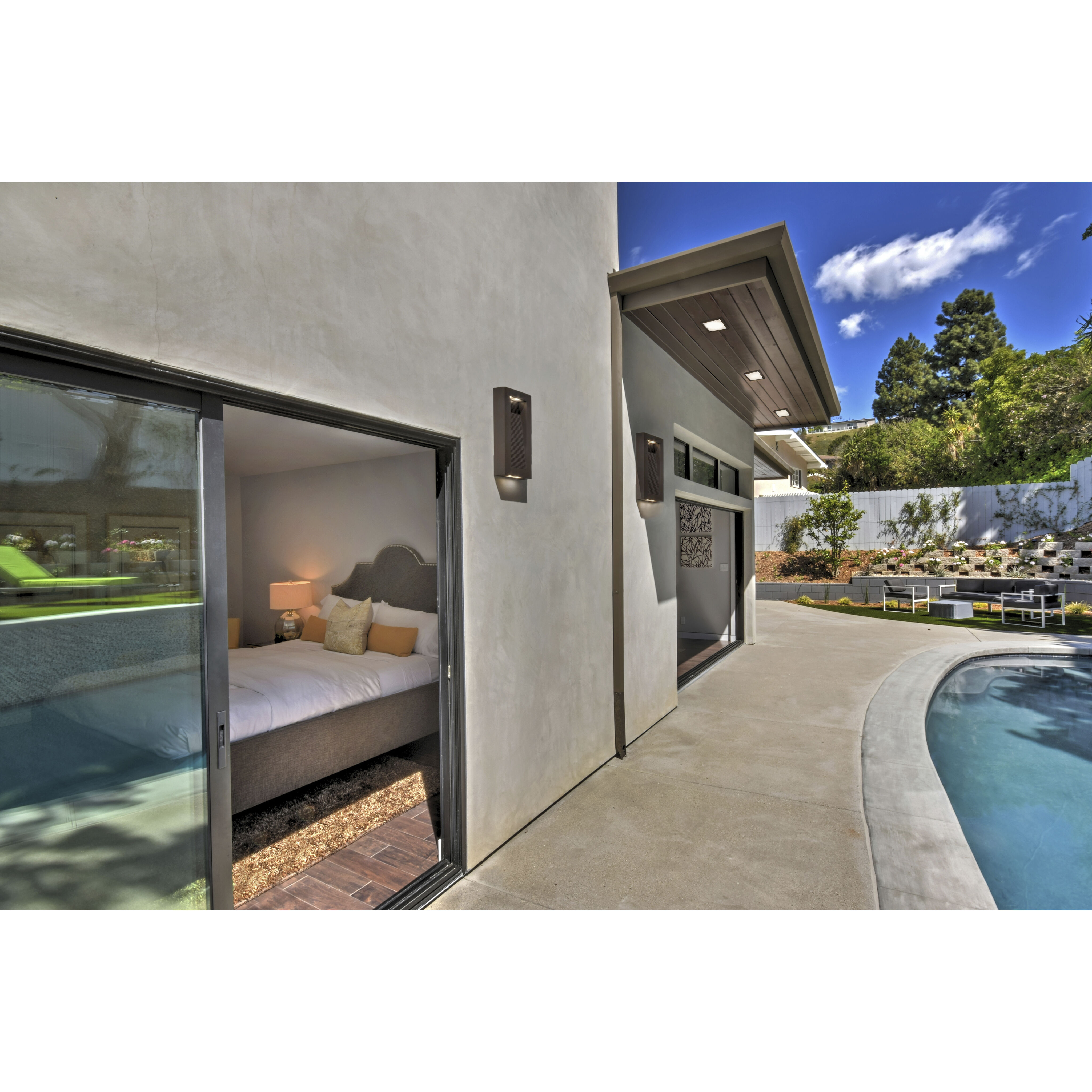 Wafer LED LED 4.5 inch Bronze Flush Mount Ceiling Light