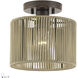 Acordia 1 Light 8.5 inch English Bronze Semi Flush Mount Ceiling Light, Small
