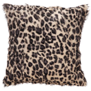 Spotted Goat Fur 18 X 4 inch Blue Pillow