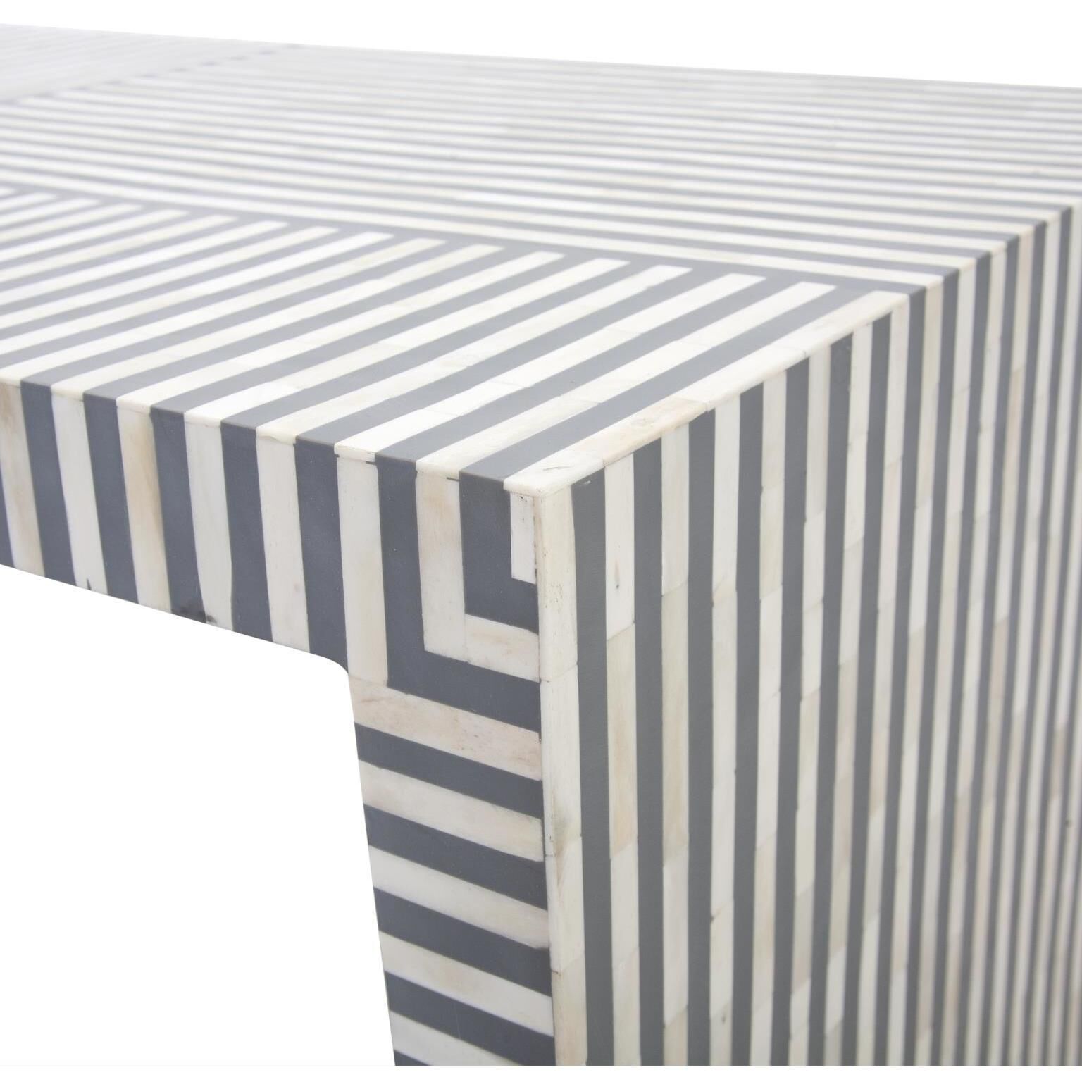 Optimist 48 X 24 inch Gray and Bone Coffee Table