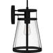 Barber 1 Light 17 inch Matte Black Outdoor Wall Lantern