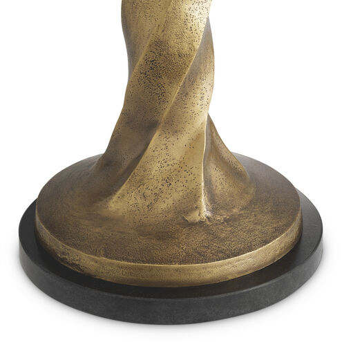 Costanza 38.58 inch 40.00 watt Vintage Brass with Black Granite Base Table Lamp Portable Light