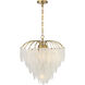 Boa 6 Light 22 inch Warm Brass Chandelier Ceiling Light