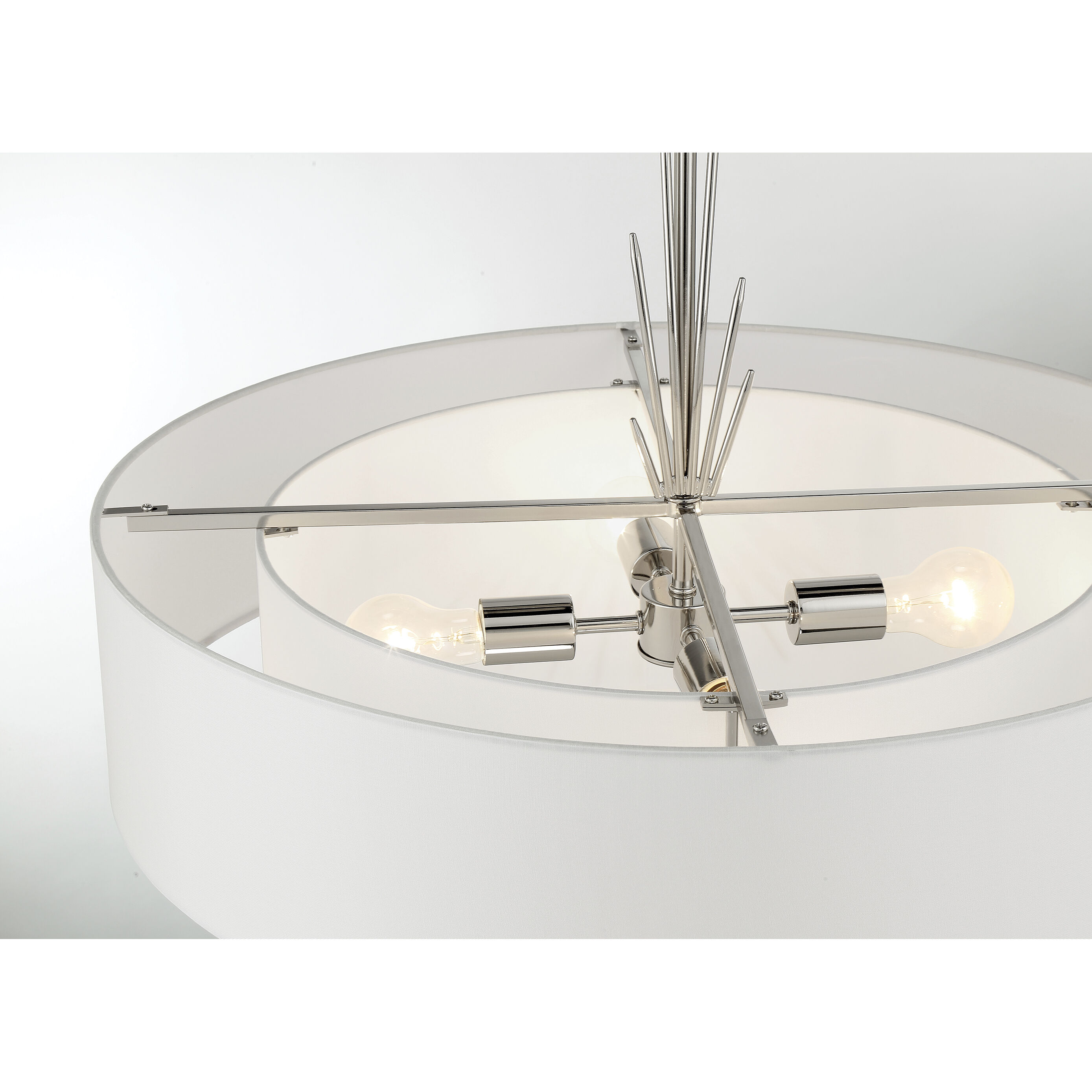 Gramercy 4 Light 25.88 inch Polished Nickel Pendant Ceiling Light
