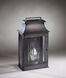 Concord 1 Light 16 inch Dark Brass Outdoor Wall Lantern in Seedy Marine Glass, Chimney, Medium