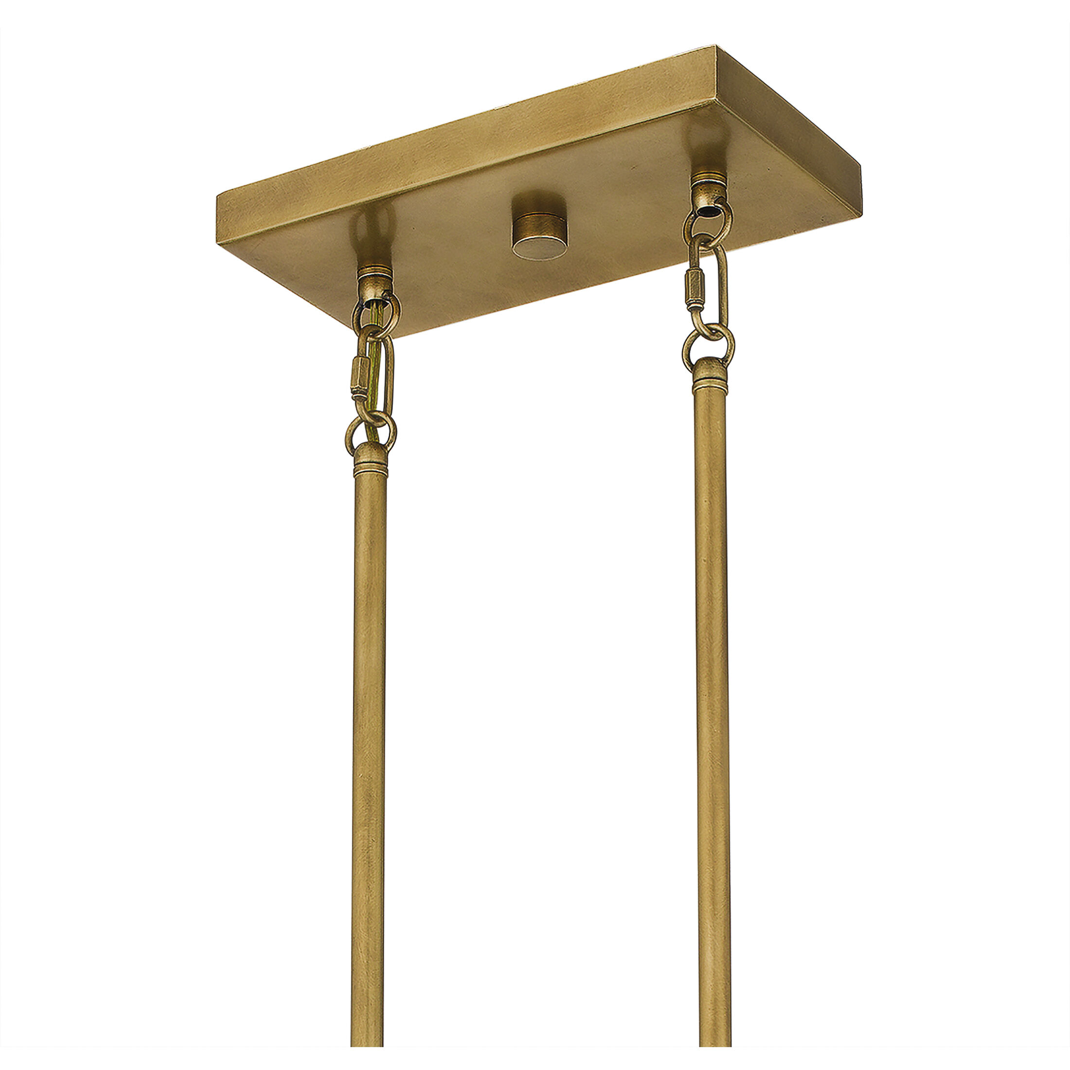 Webster 3 Light 36 inch Weathered Brass Island Light Ceiling Light