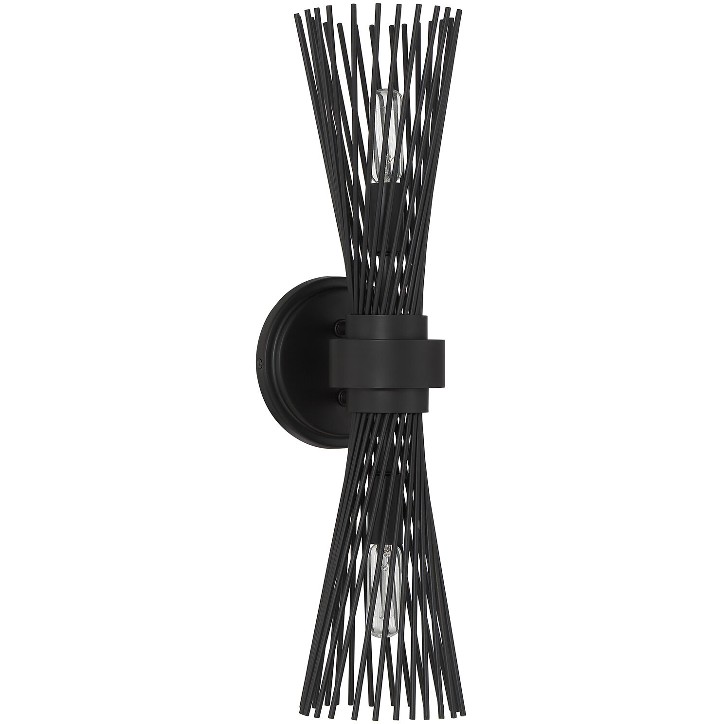 Longfellow 2 Light 5.12 inch Matte Black Wall Sconce Wall Light