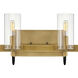 Ryden 30 inch Heritage Brass Vanity Light Wall Light