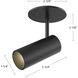 Downey LED 2.38 inch Black Semi-Flush Mount Ceiling Light