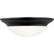 Nash 1 Light 11.5 inch Midnight Black Flush Mount Ceiling Light