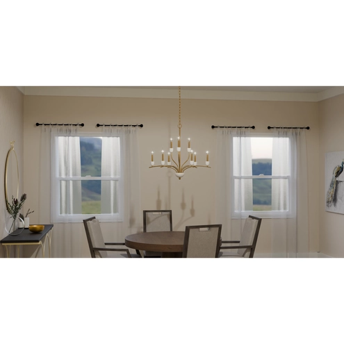 Frida Light Quoizel FRI5032AB Frida 9 Light 32 inch Aged Brass Chandelier Ceiling Light
