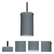 Stilo 7 1 Light Black Stem Pendant Ceiling Light