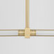 Dorian Linear Pendant Ceiling Light in Gold