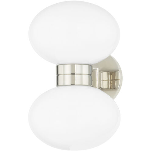Otsego 2 Light 7.5 inch Polished Nickel Wall Sconce Wall Light