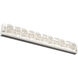 Tessera LED 38 inch Salt White with Cocoa Vanity Light Wall Light