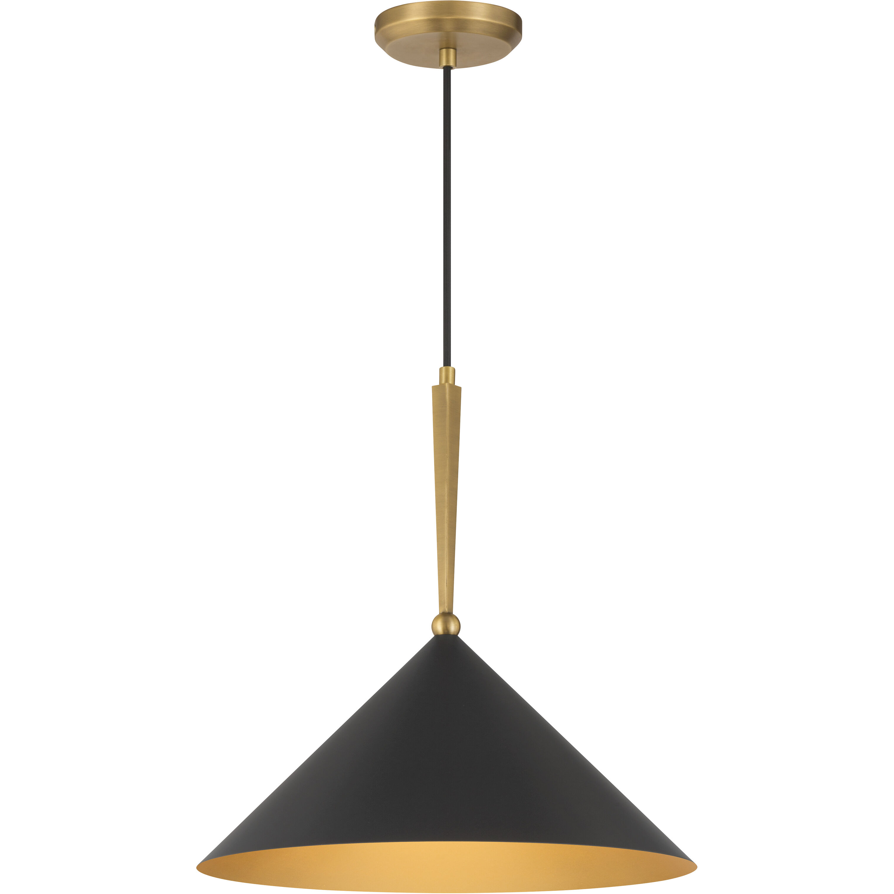 Cortan 1 Light 16 inch Legacy Brass and Dark Bronze Pendant Ceiling Light