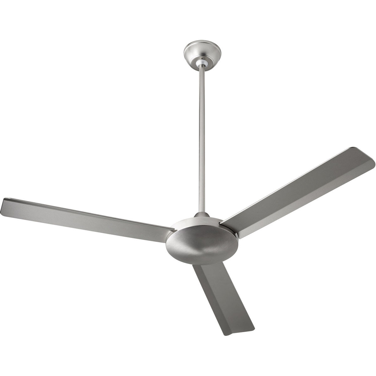 Aerovon 52 inch Satin Nickel with Silver Blades Ceiling Fan