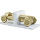 Bookshelf Racer 8.25 X 6.5 inch Polished Brass Bookends, Spencer London