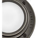 Porte LED 5.5 inch Black Oxide Indoor Foyer Flush Mount Ceiling Light, Convertible to Sconce