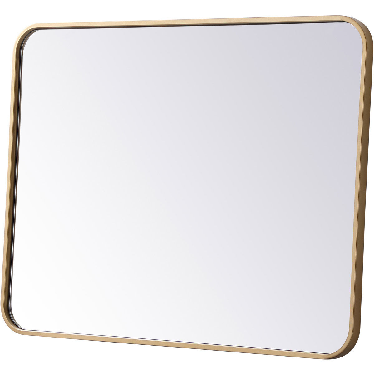 Evermore 32 X 24 inch Brass Mirror