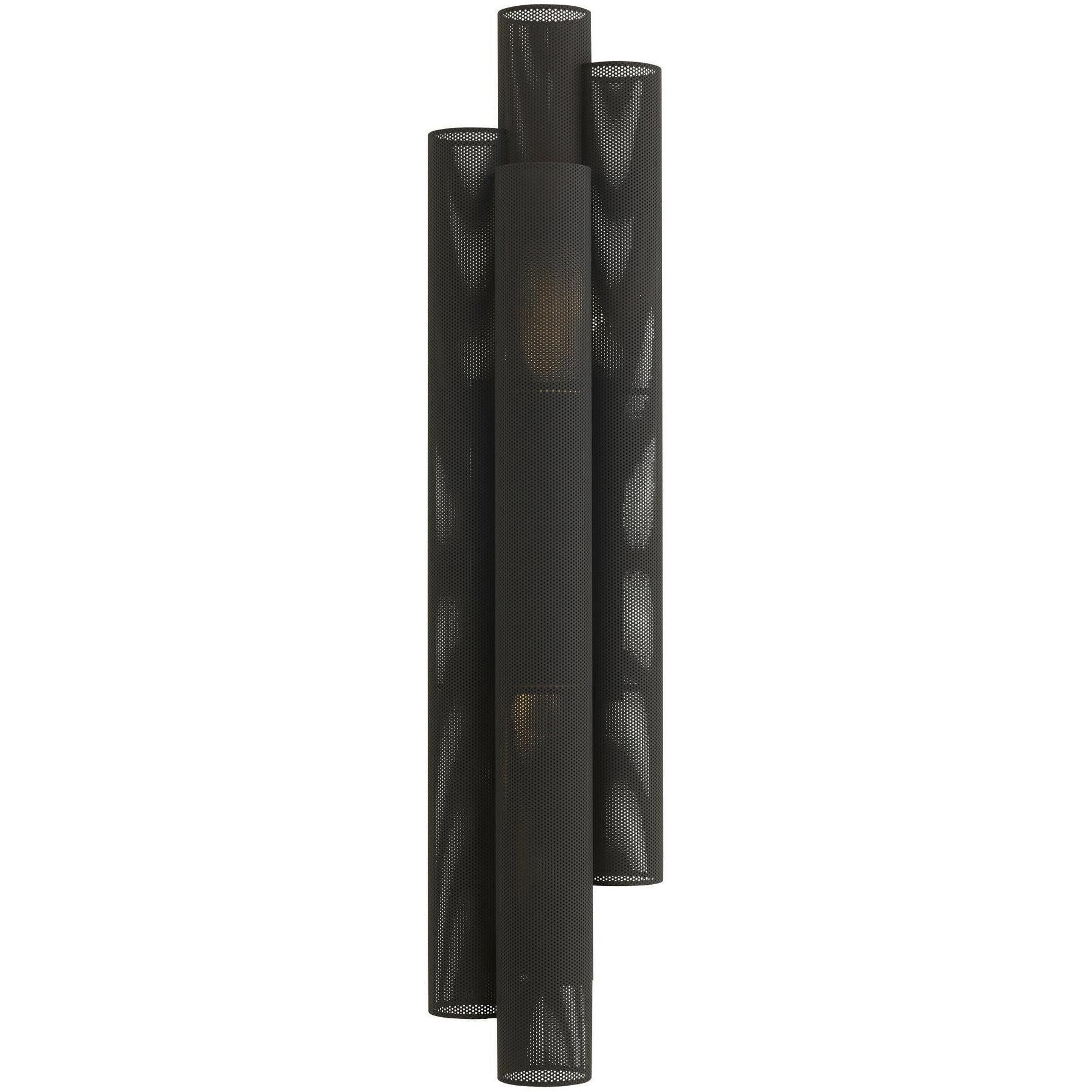 Punch 2 Light 48.5 inch Marine Grade Matte Black Outdoor Sconce