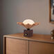 Furrow 9 inch 60 watt Peach Table Lamp Portable Light
