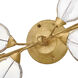 Amira 2 Light 9 inch Distressed Brass ADA Sconce Wall Light