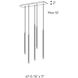 Linea LED 2 inch Black Pendant Ceiling Light, Cylinder Cluster