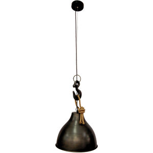 Maturin 1 Light 16 inch Antique Zinc Pendant Ceiling Light