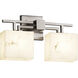 Lumenaria LED 16 inch Brushed Nickel Vanity Light Wall Light in 1400 Lm LED, Rectangle