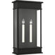 C&M by Chapman & Myers Cupertino 2 Light 19.13 inch Textured Black Outdoor Wall Lantern