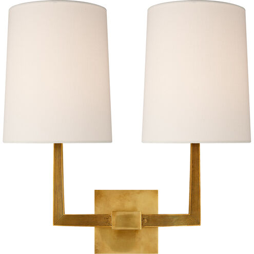 Barbara Barry Ojai 2 Light 16.5 inch Soft Brass Double Sconce Wall Light, Large