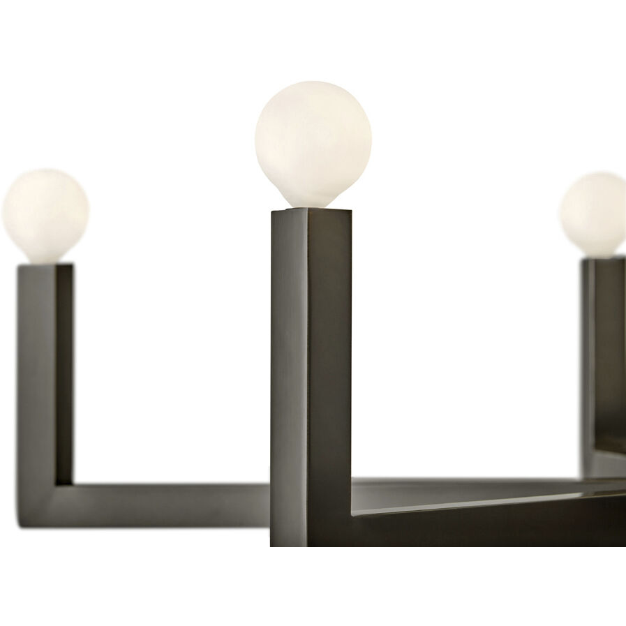 Ezra 6 Light 36 inch Black Oxide Indoor Linear Chandelier Ceiling Light
