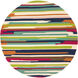 Rain 96 X 96 inch Burgandy/Navy/Brown/Cream/Aqua/Burnt Orange Handmade Rug in 8 Ft Round, Round