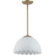 Dorinda 1 Light 12.25 inch Brushed Champagne Bronze Pendant Ceiling Light