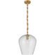 Elyric 1 Light 12.75 inch Legacy Brass Pendant Ceiling Light