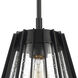 Open Louvers 1 Light 10 inch Matte Black Pendant Ceiling Light