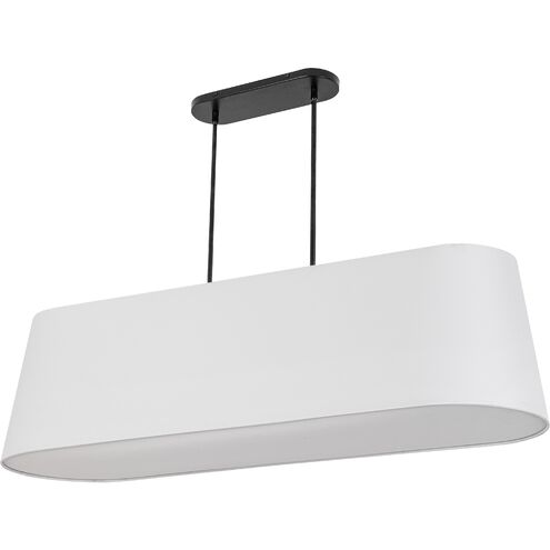 Pita 4 Light 48 inch Matte Black Horizontal Pendant Ceiling Light