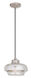 Art Glass 1 Light 9 inch Brushed Nickel Mini Pendant Ceiling Light