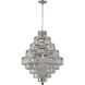 Maxime 20 Light 30 inch Chrome Dining Chandelier Ceiling Light in Clear, Royal Cut