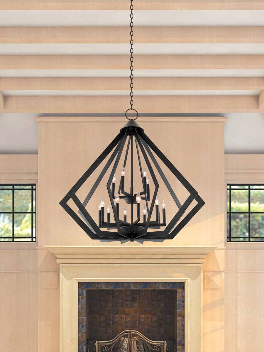 Livex 40928-07 Prism 15 Light 42 inch Bronze Foyer