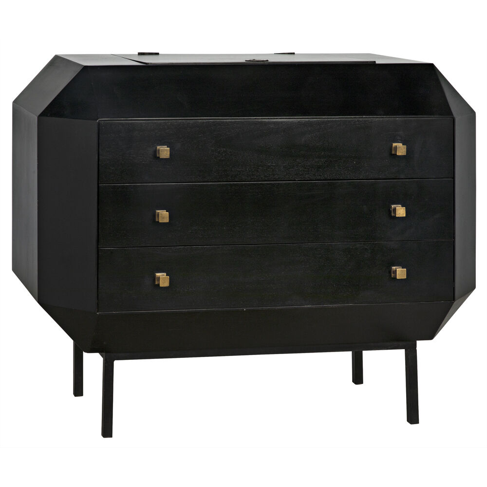 Rhiana Hand Rubbed Black Dresser