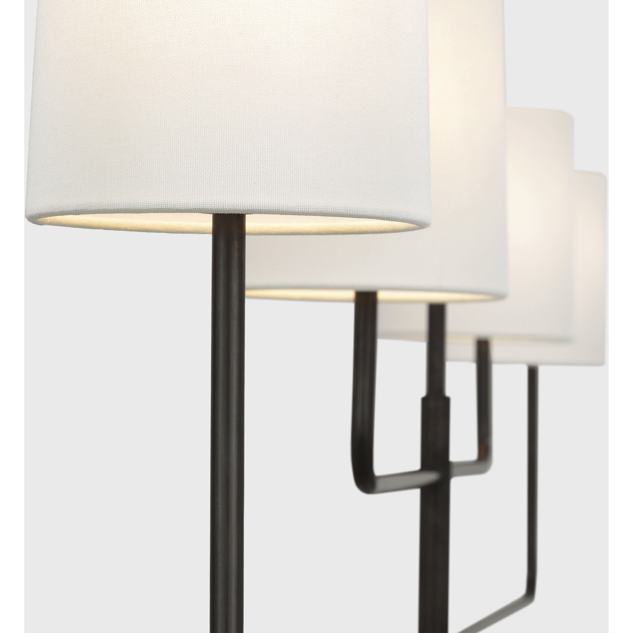 Barbara Barry Go Lightly LED 70 inch Bronze Linear Chandelier Ceiling Light